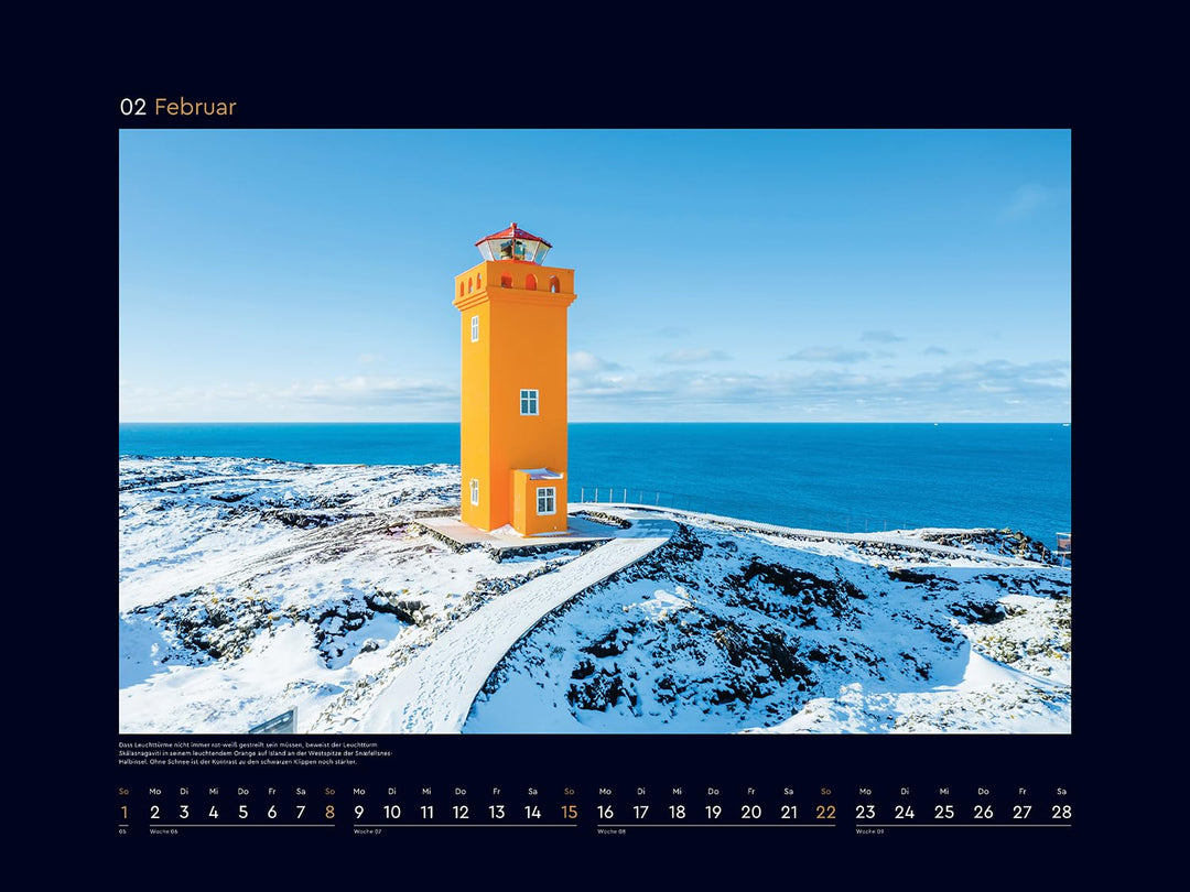 Leuchttürme - KUNTH Wandkalender 2026: Hochwertiger, bildstarker Kalender mit Spiralbindung im Gross