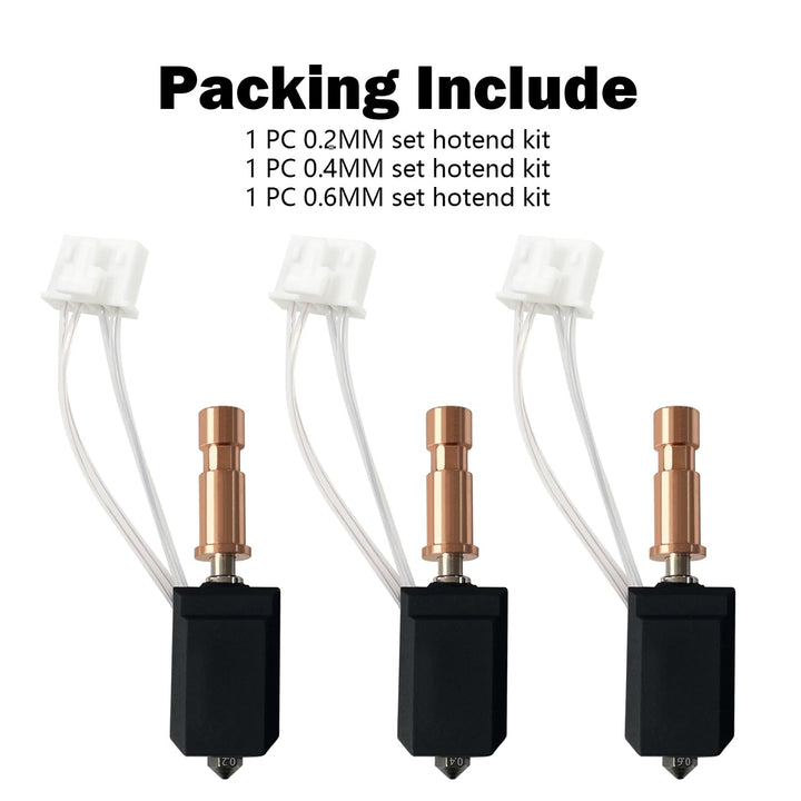 HzdaDeve 0.2MM 0.4MM 0.6MM Keramik Hotend für Kobra S1 Combo Edelstahl Druckkopf Extruder Kit Hot En