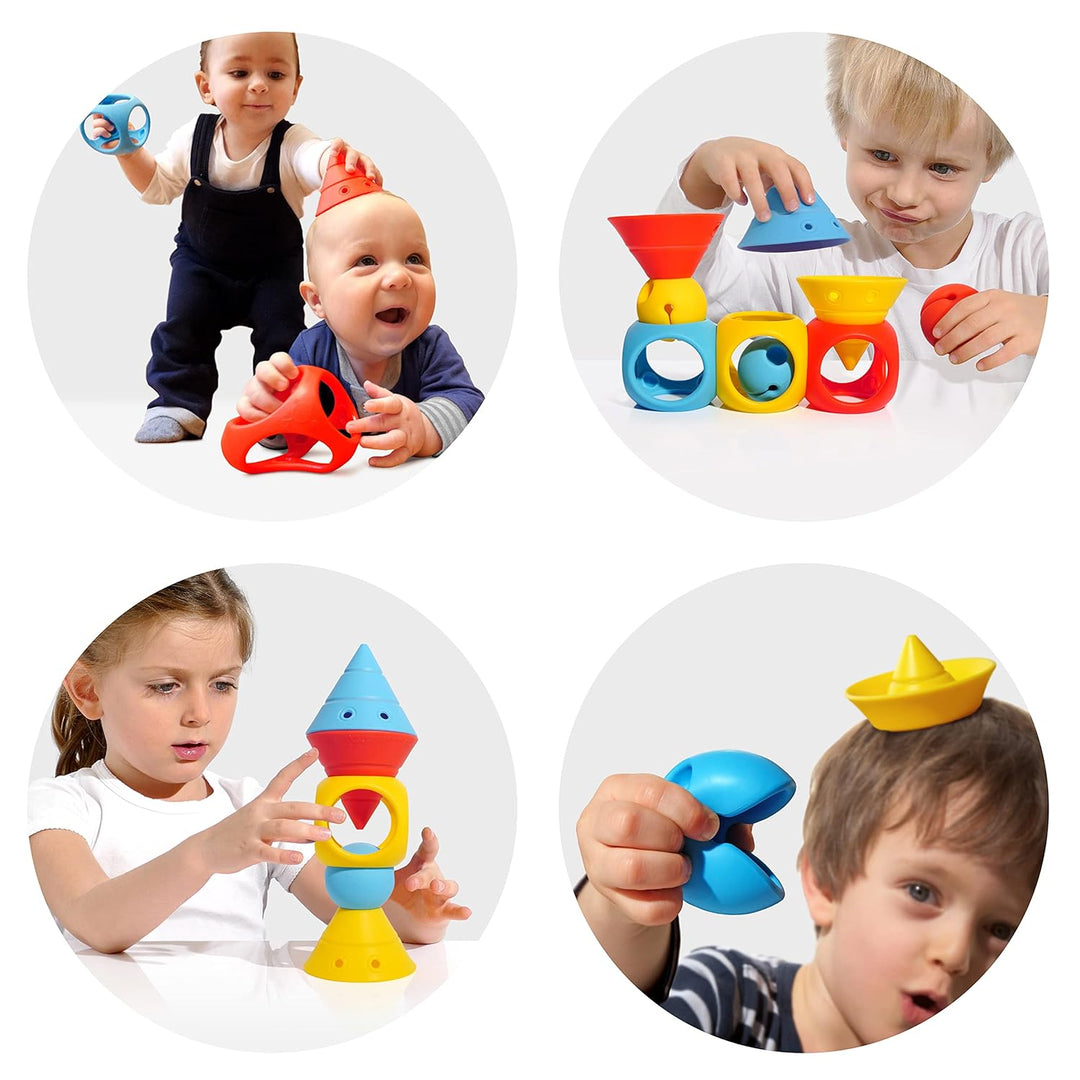 MOLUK 2843430 Genius Educational Toy Construction Game Building Blocks Soft Silicone 0+ Months