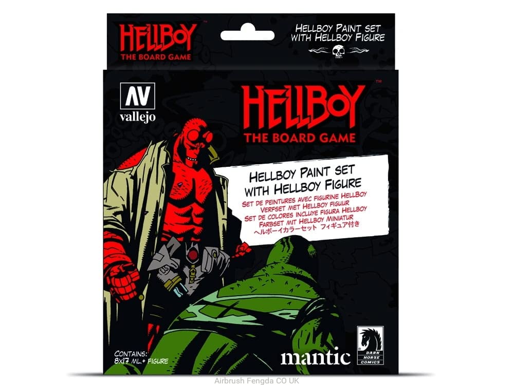 Vallejo 070187 Hellboy - Board Game, Farbsetmit Figure Modellbauzubehör, verschieden