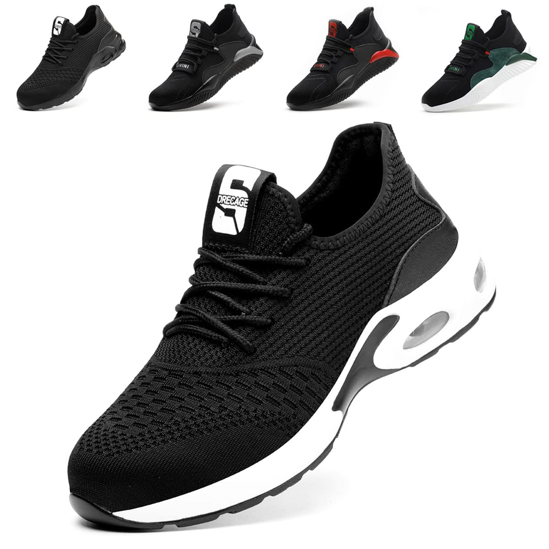 Nasogetch Sicherheitsschuhe Herren Leicht Arbeitsschuhe Damen Sportlich Stahlkappenschuhe rutschfest