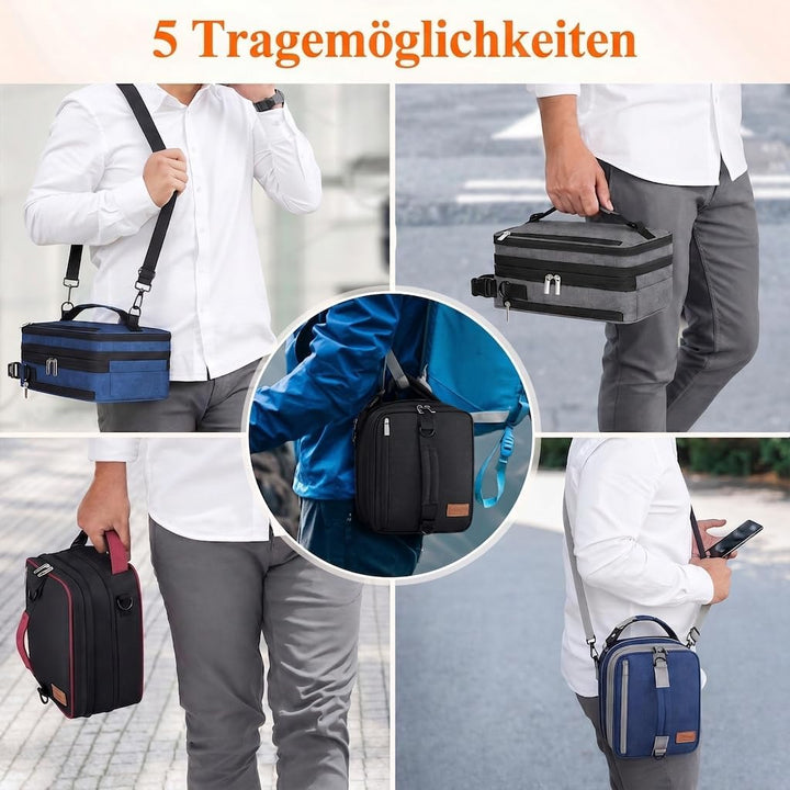 Lifewit Erweiterbare Lunchtasche 8,2L, Kühltasche Klein, Lunch Bag 8.2L Blau, 8.2L Blau