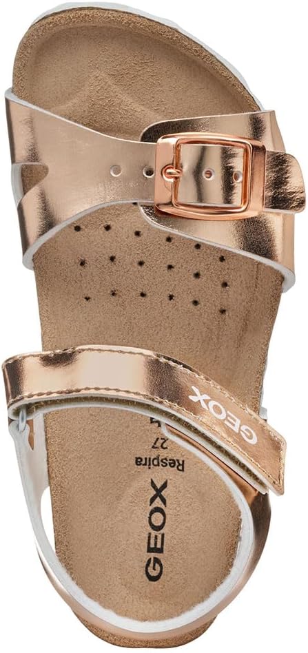 Geox Mädchen J Adriel Girl CSandal 24 EU 000bn Rose Gold, 24 EU 000bn Rose Gold