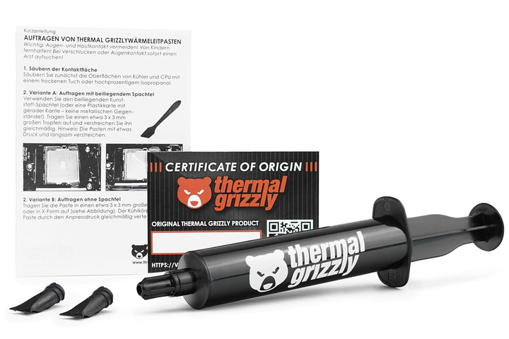 Thermal Grizzly Aeronaut Wärmeleitpaste - 26 Gramm/10 ml - inkl. Applikator - Wärmeleitfähigkeit - K