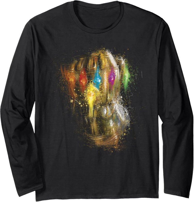 Marvel Avengers Endgame Gauntlet Painting Langarmshirt