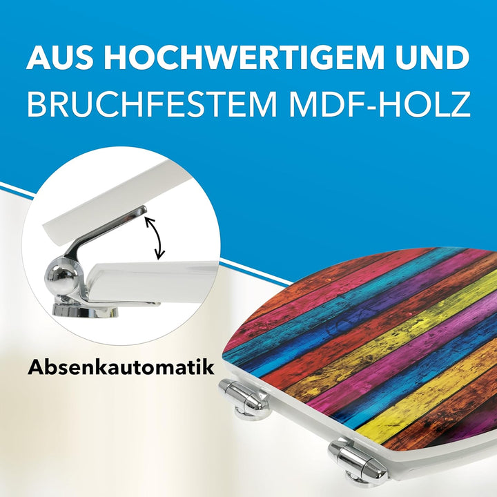 Xonic Design WC-Sitz - Premium Klo-Deckel - Toilettensitz mit Absenkautomatik - hochwertige Klobrill