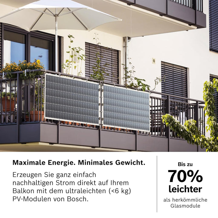 Bosch Solar 4000 P 600 W Balkonkraftwerk - Ultraleichtes (, 600.0 Watt