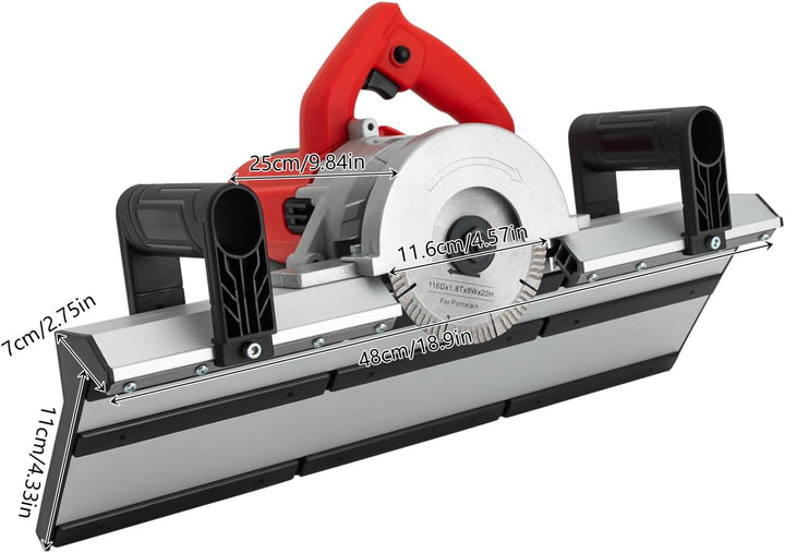 Professioneller Fliesenschneider Elektrischer 43-Grad-Fliesenschneidemaschine mit Aluminiumplatte un