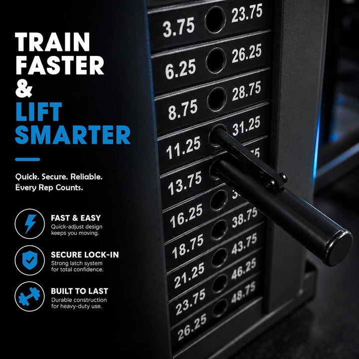 BINYI Gym Pin für Zusatzgewicht Gympin 2 Stück Loading Pin Srop Set Pins Gewichtsstapel Stift Tragba