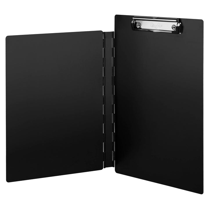 Läufer 22016 Dokumenten Klemmbrett schwarz, Aluminium, seitlich öffnend, schwarz