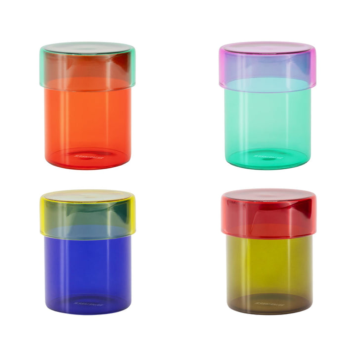 Remember Glasdosen-Set Cosima - 4tlg.-Set aus Glas - H 9 cm, Ø 7,5 cm