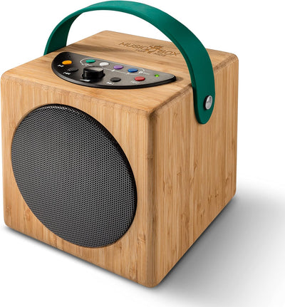 KidzAudio Music Box for Kids - Tragbarer -Lautsprecher für Kinder mit Wiedergabe von USB-Stick oder