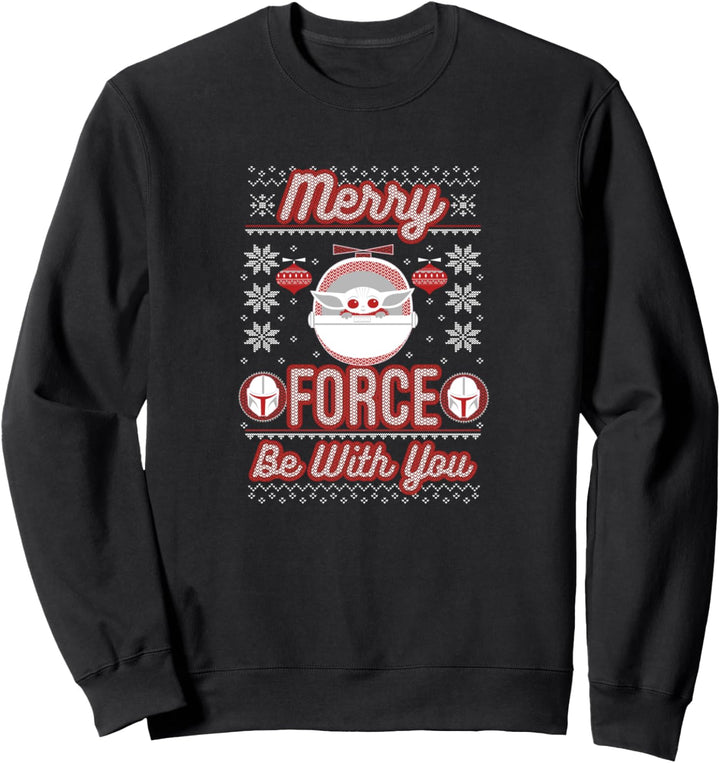 Star Wars The Mandalorian Christmas Merry Force Be With You Sweatshirt