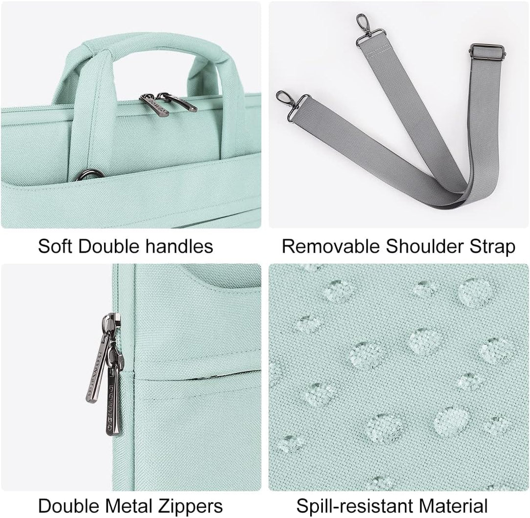 DOMISO 17 Zoll Wasserdicht Laptop Tasche Aktentasche Schultertasche Notebooktasche Business für 17-1