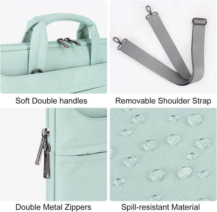 DOMISO 17 Zoll Wasserdicht Laptop Tasche Aktentasche Schultertasche Notebooktasche Business für 17-1