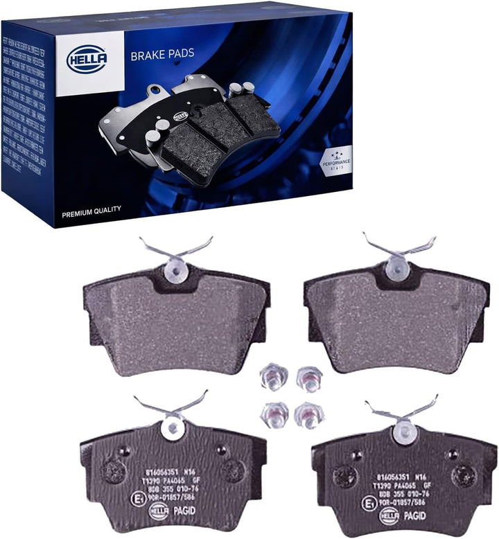 HELLA PAGID 8DB 355 010-761 Bremsbelagsatz - T1390 - Dicke/Stärke: 17mm - Bremssystem: Lucas - inkl.