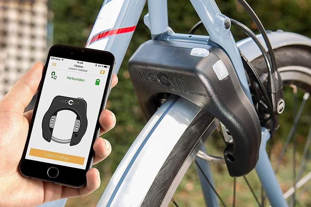 I LOCK IT+ Bluetooth Fahrradschloss mit Alarm | Smart Bike Lock with Alarm | Rahmenschloss per Handy