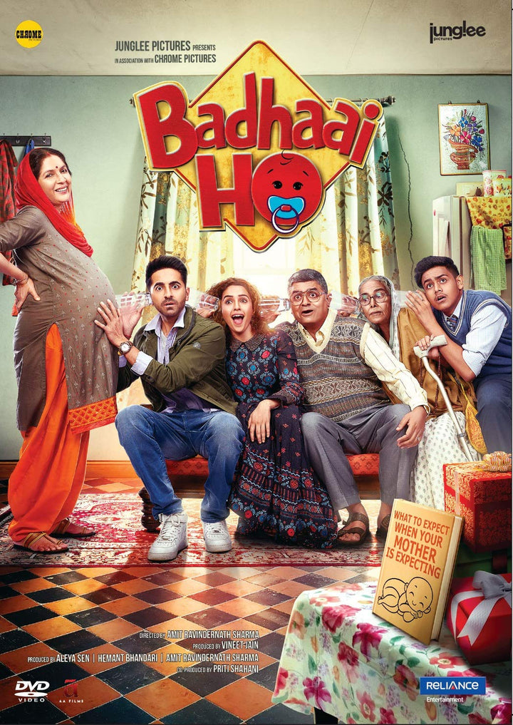 BADHAAI HO Film ~ DVD ~ Bollywood ~ Ayushmann Khurrana ~ Hindi mit englischem Untertitel ~ India ~ 2