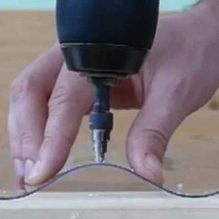 Kegelbohrer für Kunststoff-Wellplatten