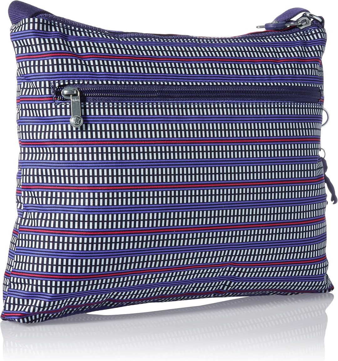 Kipling Damen Alvar Umhängetaschen Blau Geo Print, Blau Geo Print