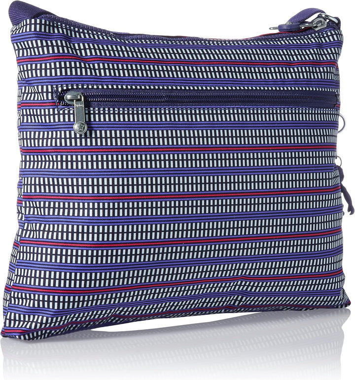 Kipling Damen Alvar Umhängetaschen Blau Geo Print, Blau Geo Print