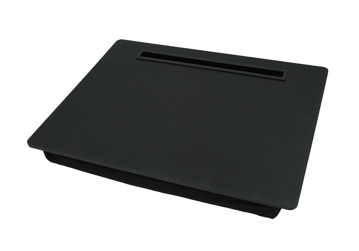 PrimoLiving Knietablett mit Tablet-Halterung - 40x30x5 cm – Tablett als Laptop-Notebook-Unterlage –