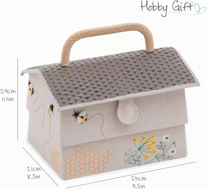 Hobby Gift Neuheit Nähhandwerk Hobby Aufbewahrungsbox, Bienenstock, 21 x 29 x 23cm, Bienenstock