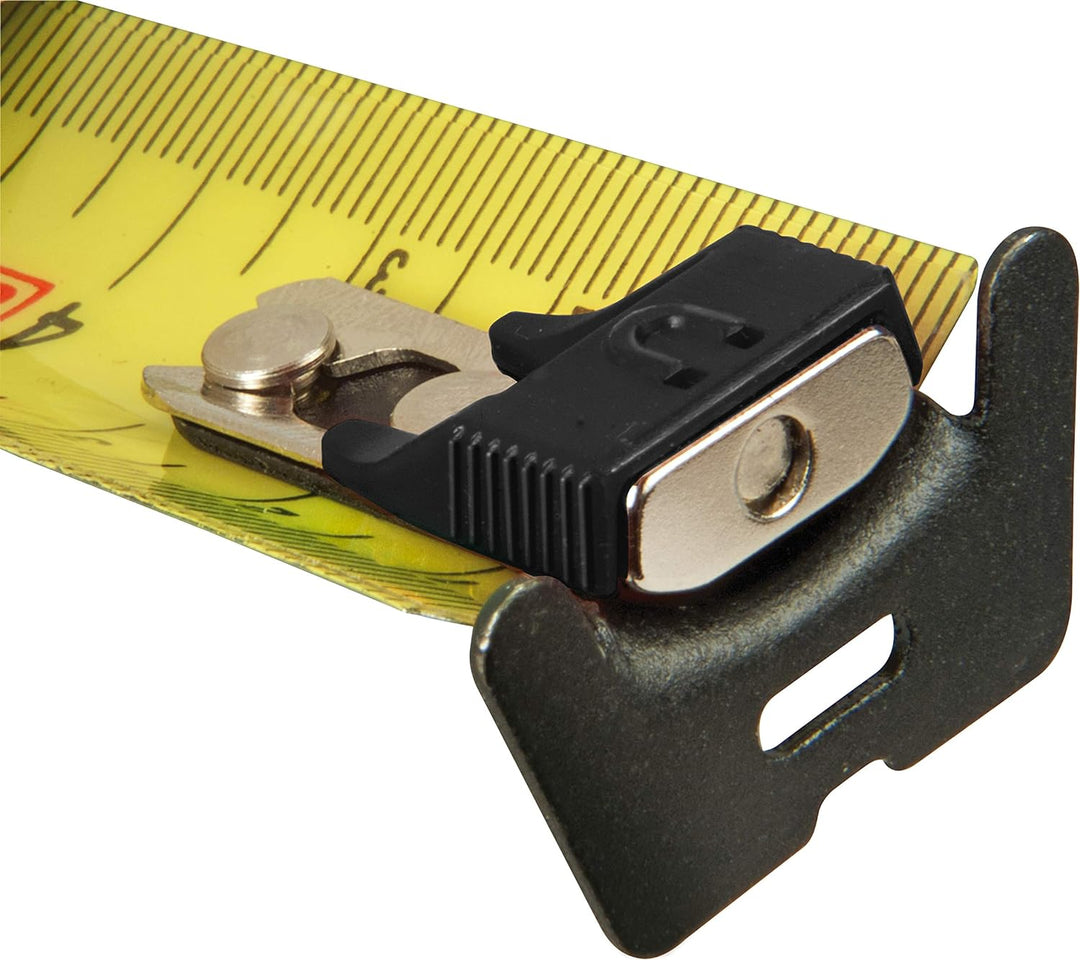 Stanley FatMax Bandmass Blade Armor, Magnethaken (5 m Länge, Feststeller, automatischer Rücklauf, Gü