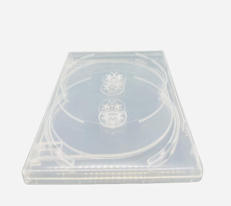 25 x CD/DVD/Blu Ray 14 mm Hülle für 6 CDs, durchsichtig, von Dragon Trading®