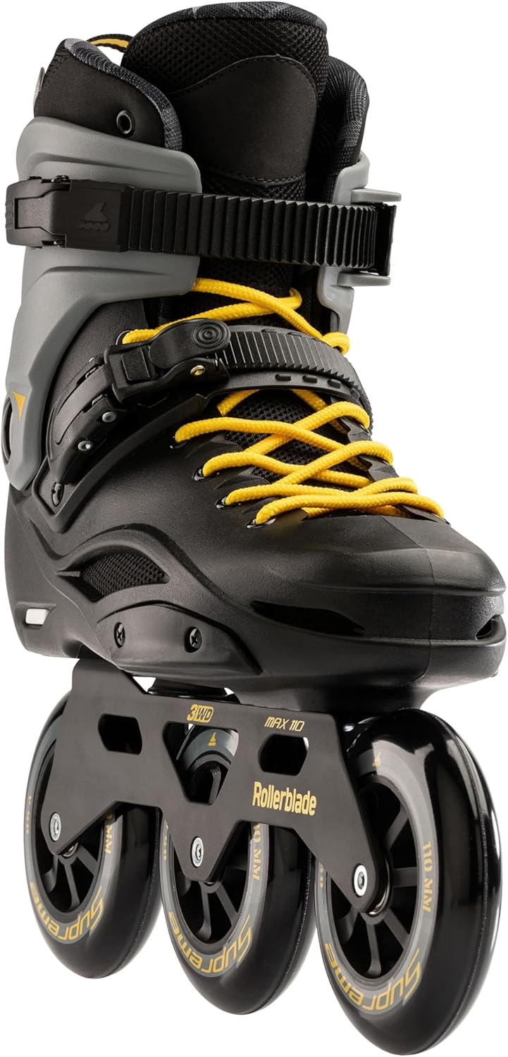 Rollerblade Herren Rb 110 Inline-Skates 42 Nero/Giallo Zafferano, 42 Nero/Giallo Zafferano