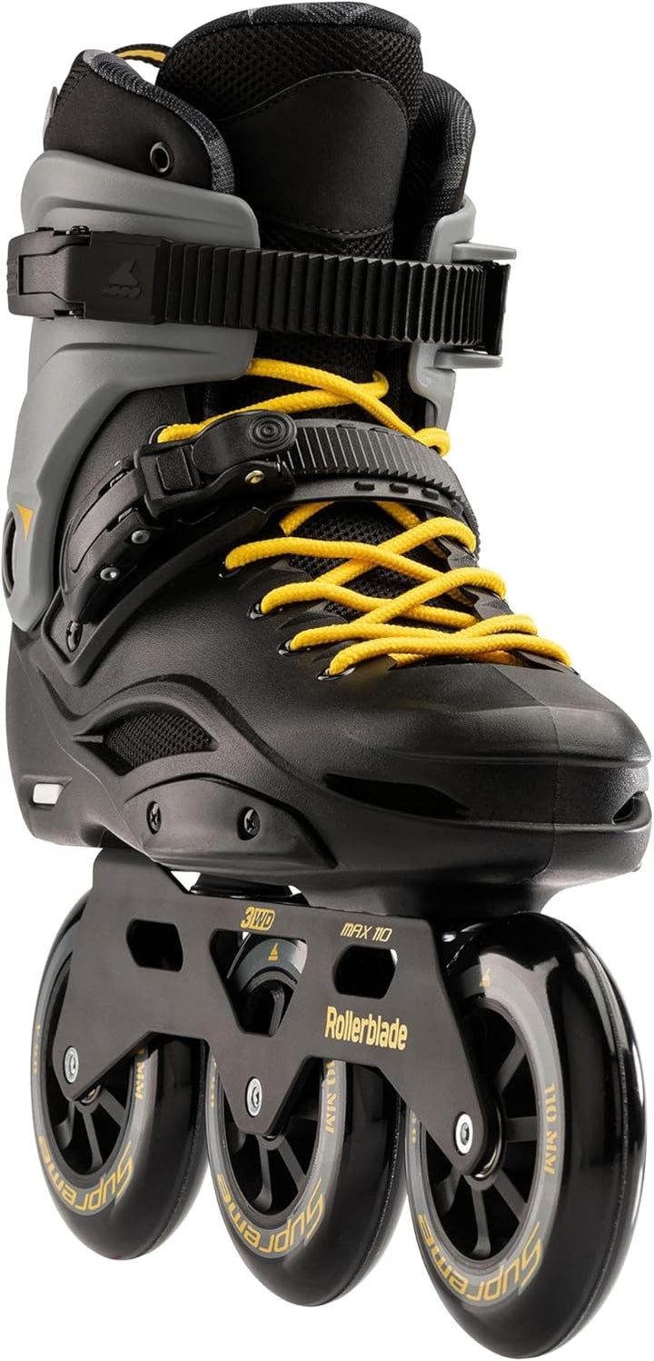 Rollerblade Herren Rb 110 Inline-Skates 43 Nero/Giallo Zafferano, 43 Nero/Giallo Zafferano