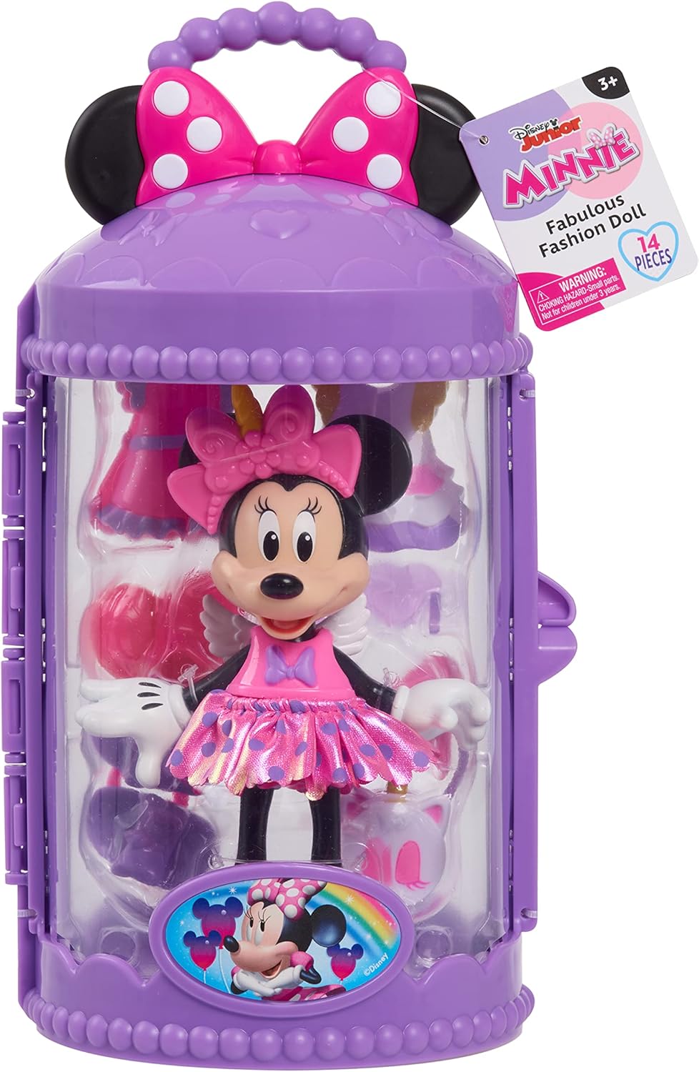 Just Play Minnie Mouse Fashion Doll Puppe with Case Unicorn Modern, Modern