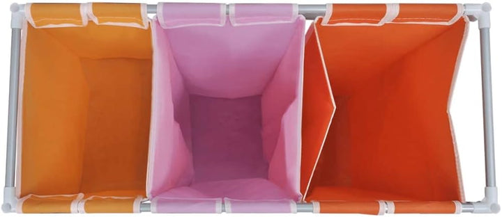 vidaXL 4 Fächern Wäschekorb Wäschesammler Wäschesortierer Wäschebox Wäschetonne 1, 1