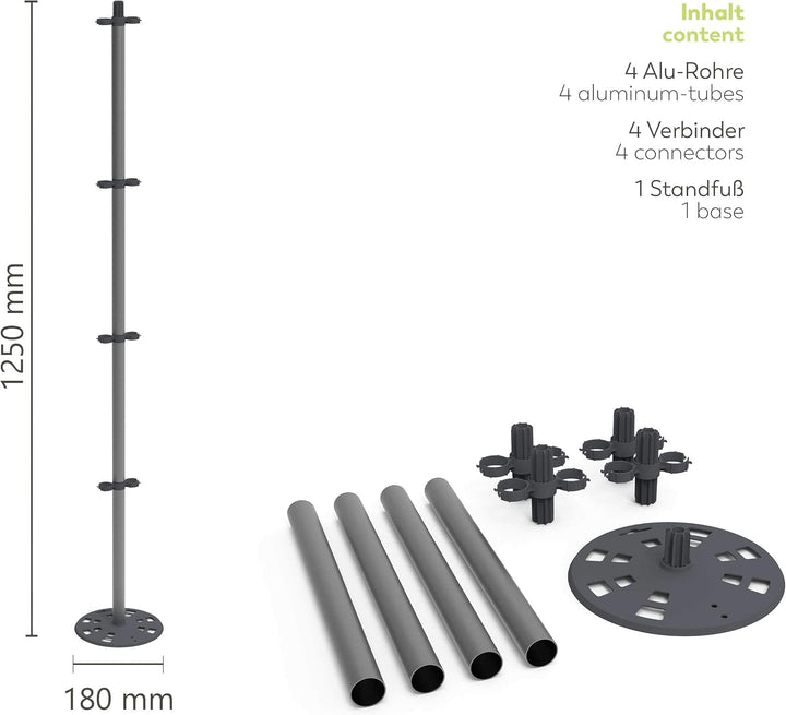 GUSTA GARDEN Tomato Buddy - 125cm Tomatenstab Pflanzstab Rankhilfe Rankstab - für Tomaten Bohnen Kle