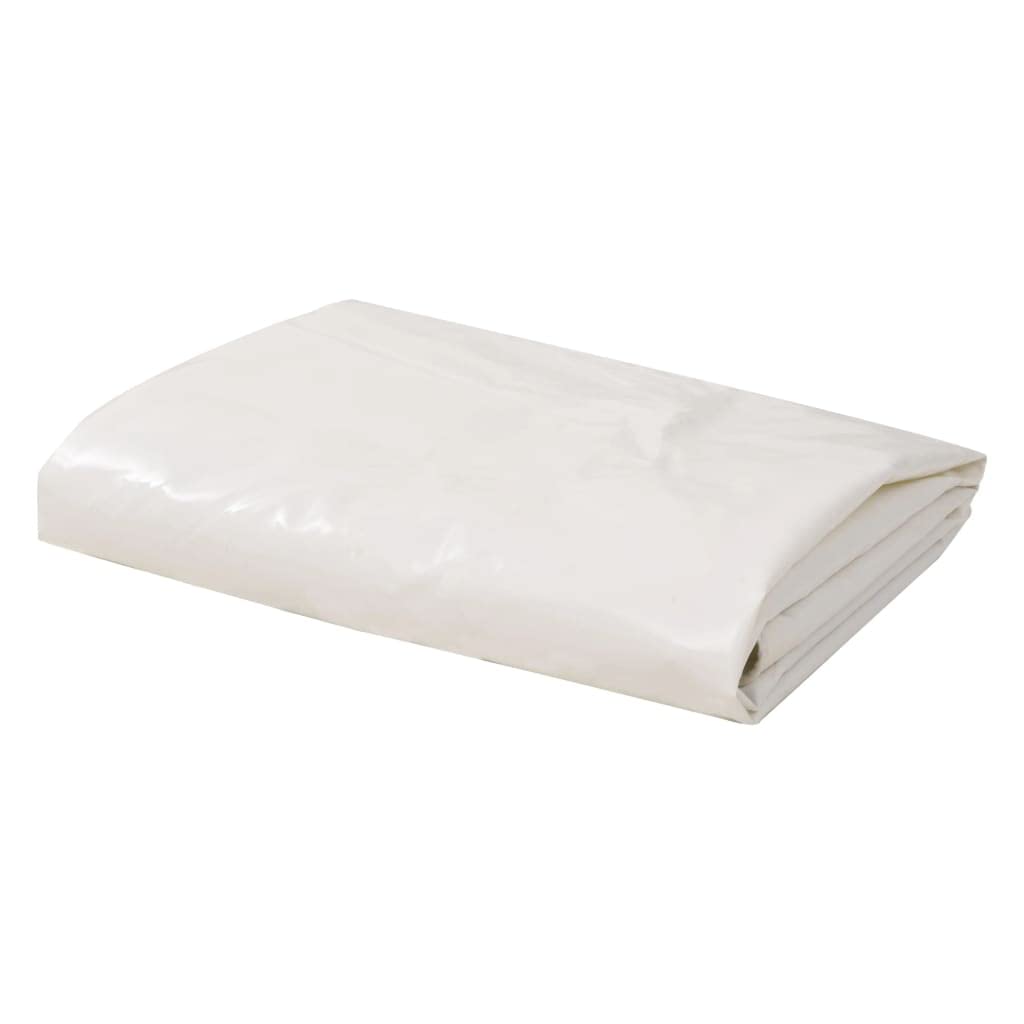 vidaXL Abdeckplane PVC 650g/m² 4x5m Weiss LKW Plane Schutzplane Gewebeplane 4 x 5 m Weiss, 4 x 5 m W