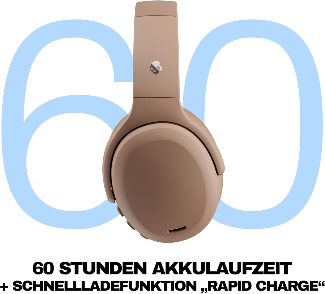 Skullcandy Crusher ANC 2 Wireless Bluetooth Over-Ear-Kopfhörer, Multisensorischem Bass, Active Noise