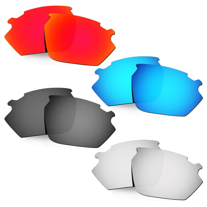 HKUCO Verstärken Ersatz-Brillengläser für Rudy Stratofly Rot/Blau/Schwarz/Titan Sonnenbrille