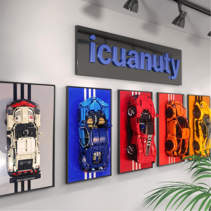 Wandschild für Lego Technic Porsche 911 RSR 42096 Wandbehang Kompatibel mit Lego Porsche Geschenkide