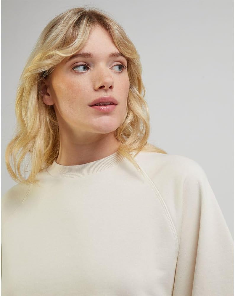 Lee Damen Raglan Sweat Sweatshirt, Beige
