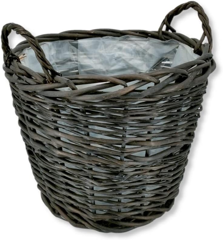 Weiden Pflanzkorb mit Henkeln und Einsatz M - Ø 40cm M - Ø 38cm, M - Ø 38cm