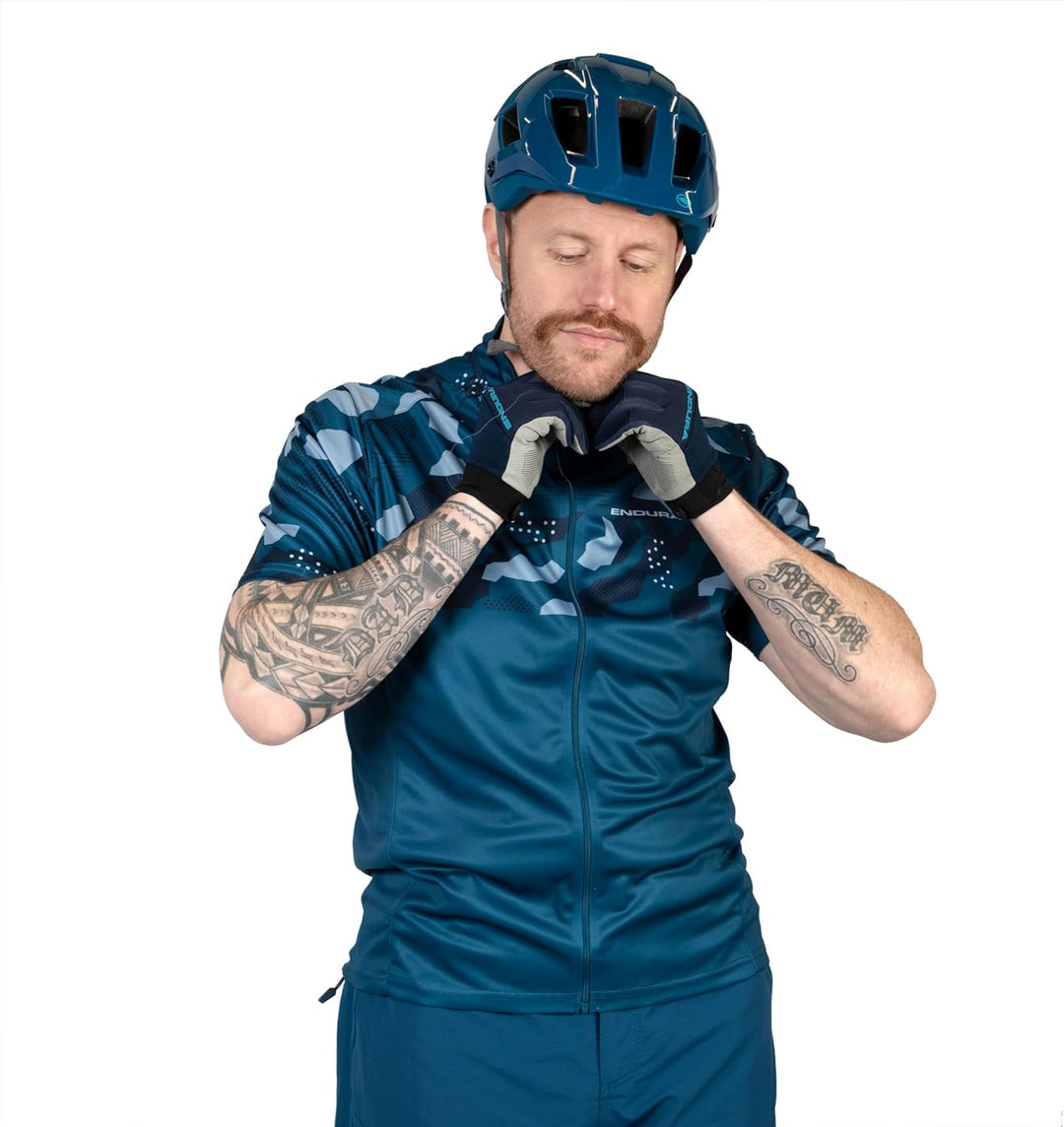 Endura Hummvee Ray II Kurzarm Jersey für Herren, S Blaubeere