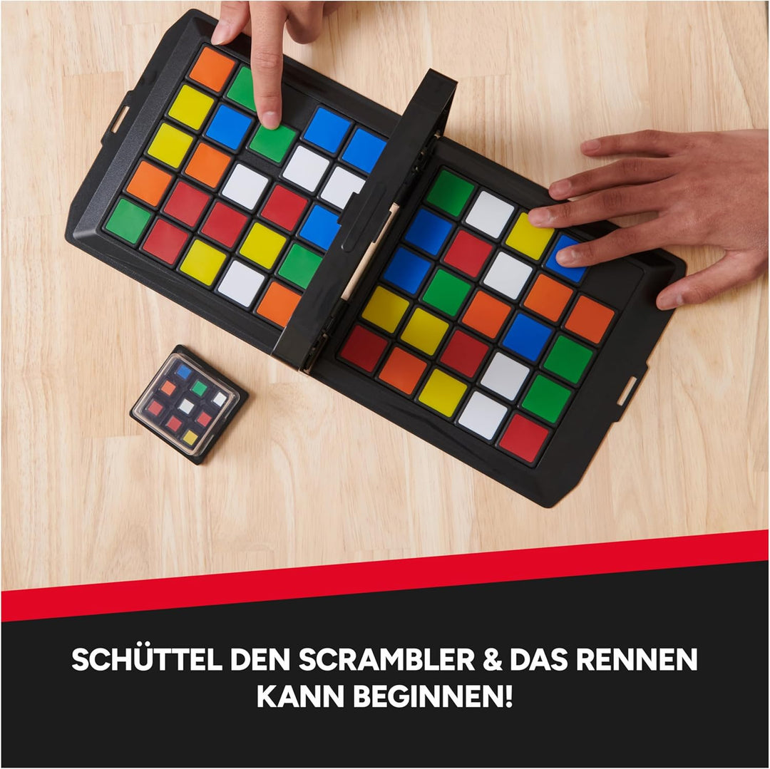 Rubik’s Race - das Spiel für 2 Rubiks-Fans ab 7 Jahren, rasantes strategisches Schiebe- und Logikspi