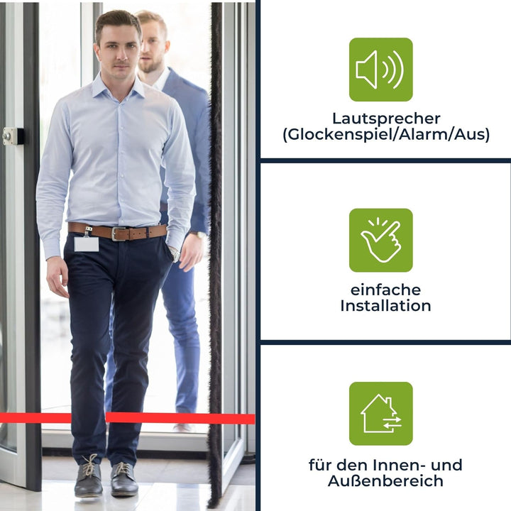 Dexlan - PEM7D IR-Durchgangsmelder mit Alarm. 221090