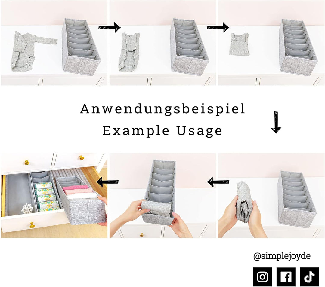 SIMPLE JOY® HEMNES DOUBLE Organizer für ikea HEMNES 160cm Doppelkommode, Schadstoffgeprüft, DAS ORIG