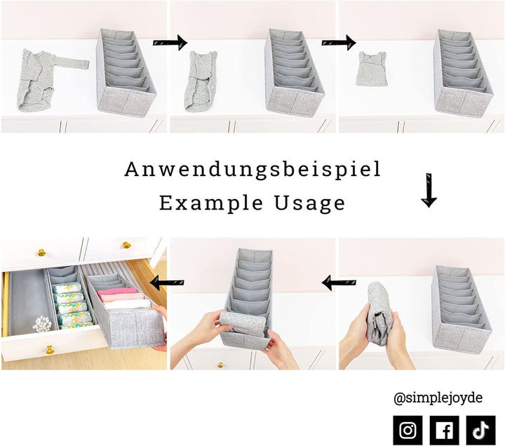SIMPLE JOY® HEMNES DOUBLE Organizer für ikea HEMNES 160cm Doppelkommode, Schadstoffgeprüft, DAS ORIG
