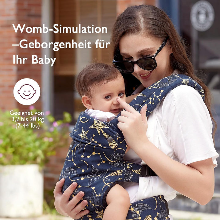 Momcozy Babytrage – Baby Carrier für Kleinkind (3-20 kg) · Ohne Einsätze