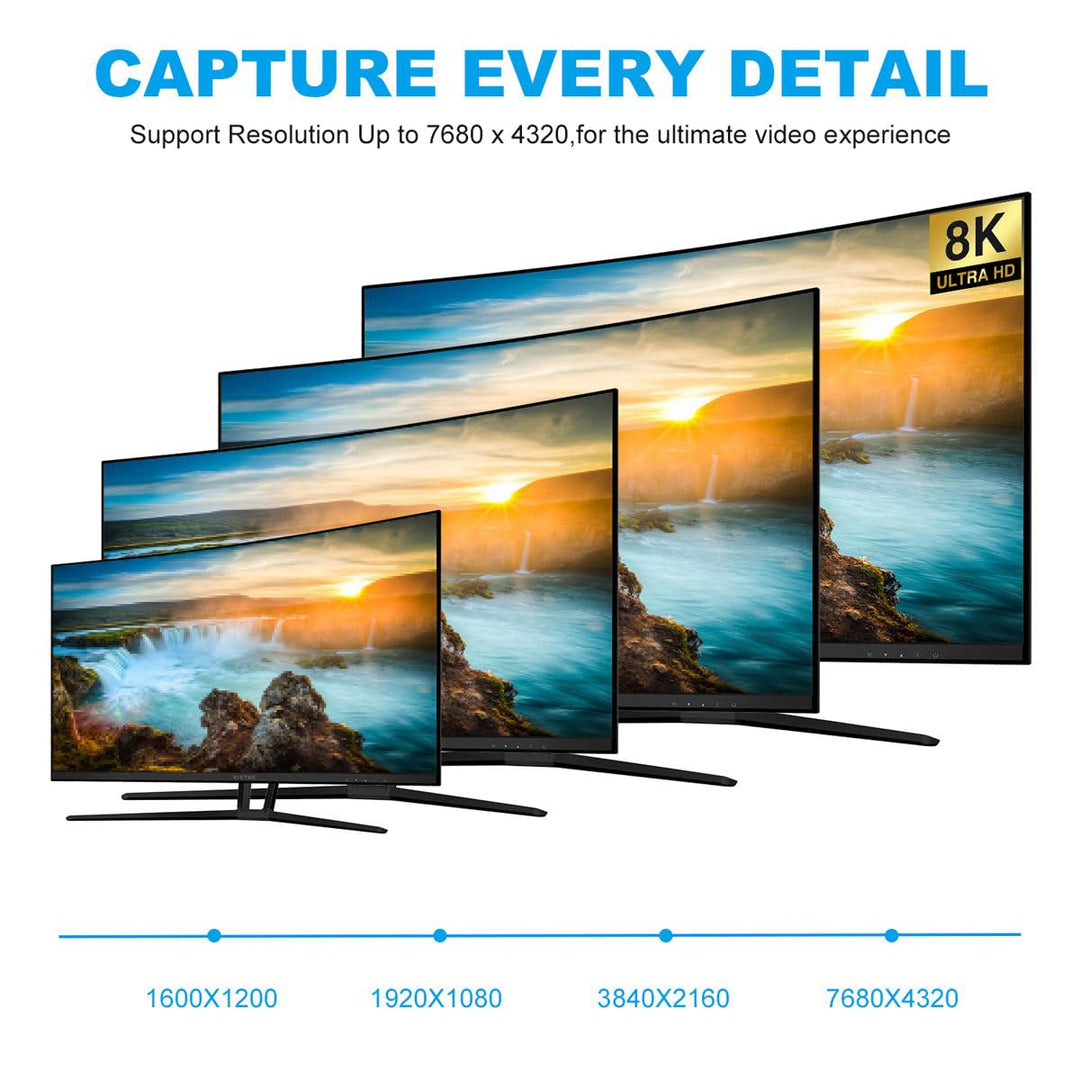 Xiwai USB-C Typ C Buchse Quelle zu HDMI Senke HDTV Kabel 8K@60hz 4K@120hz für Tablet Telefon Laptop