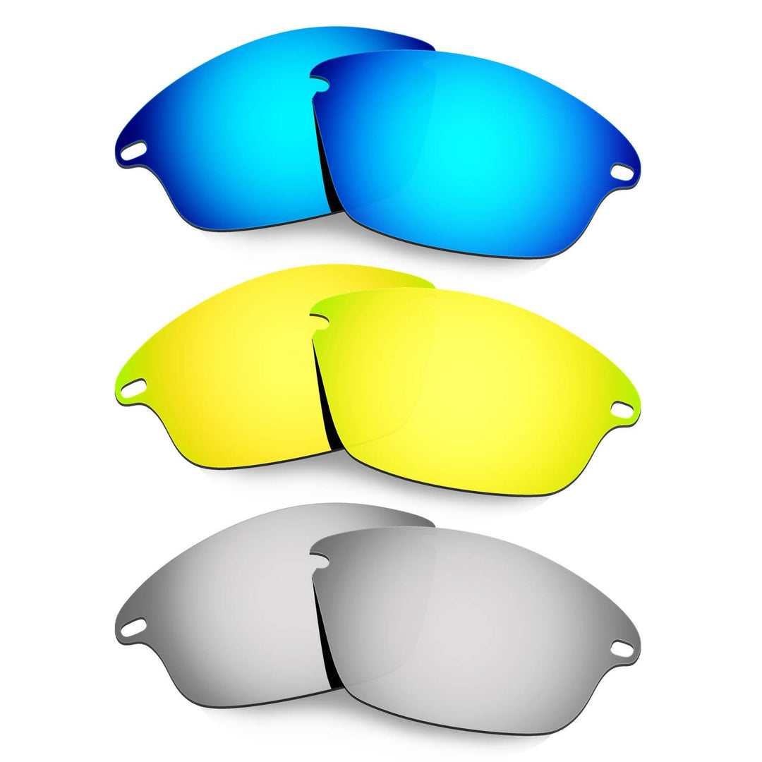 HKUCO Plus Mens Replacement Lenses For Oakley Fast Jacket - 3 pair