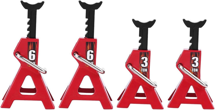 lyrlody 4Pcs RC-Wagenheber, Metall Jack Stands, für D90 Axial Wraith SCX10 RC-Raupenauto im Massstab