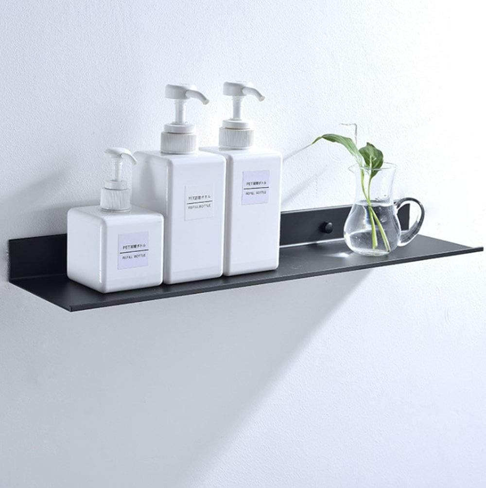 An der Wand montiert Schwimmend Metall Regalleiste, Schwarz Bad Regal Wandhalterung Regale Platzspar